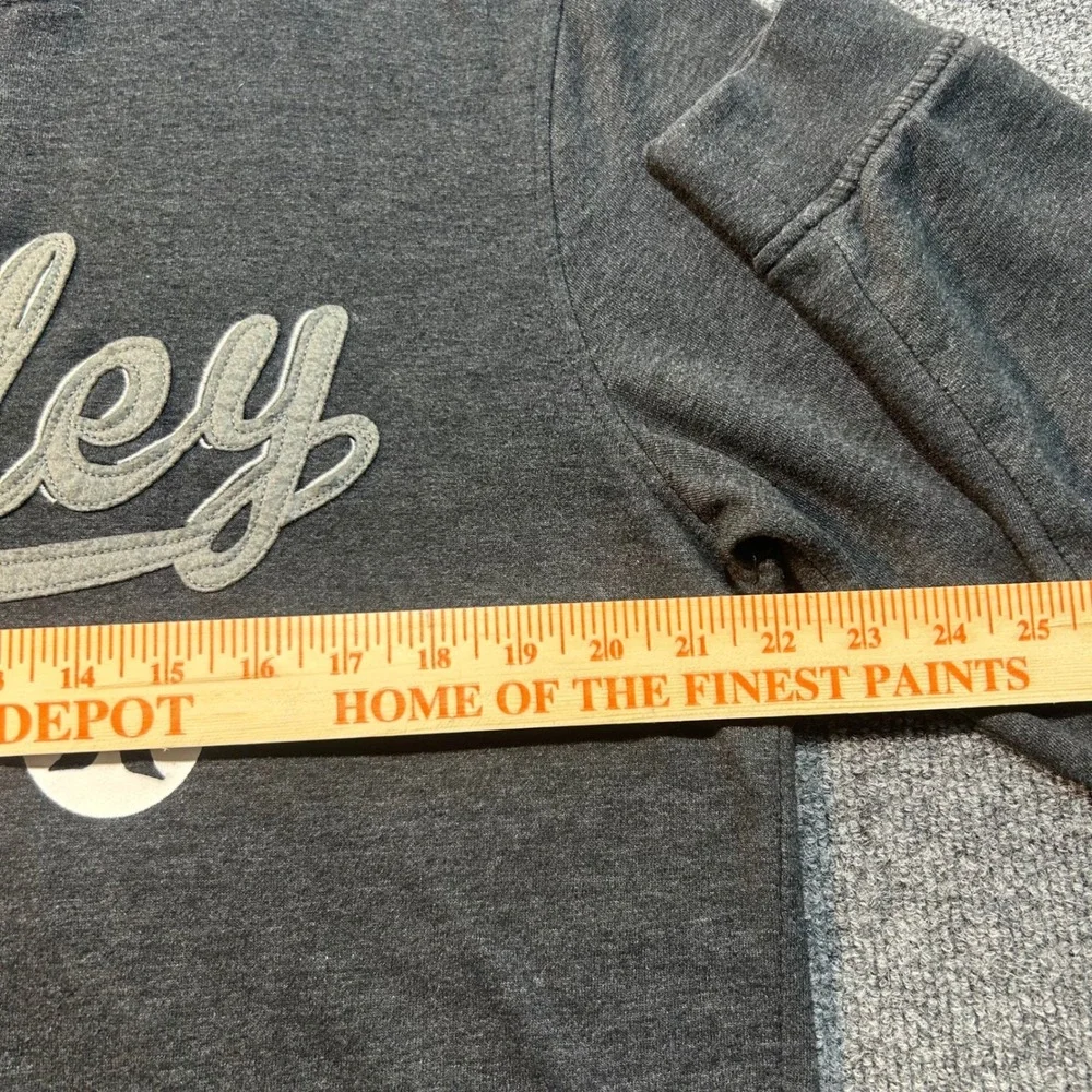 Hurley Mens Full Zip Hoodie Gray Logo Fleece Jacket Large - Picture 7 of 8